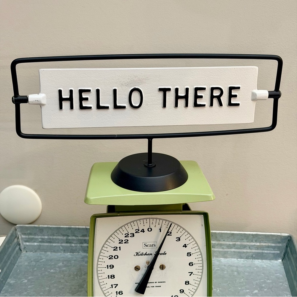 Hearth & Hand Magnolia Reversible Hello There / Miss You Already Sign